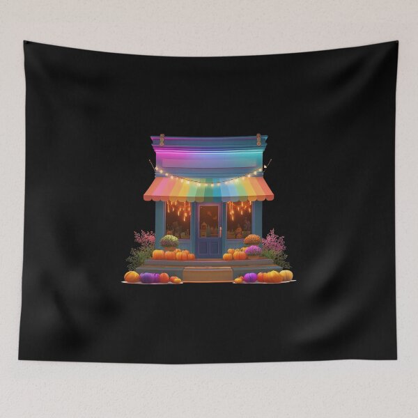 Item preview, Colorful Little Halloween Witch Shop designed and sold by FWLKIT.