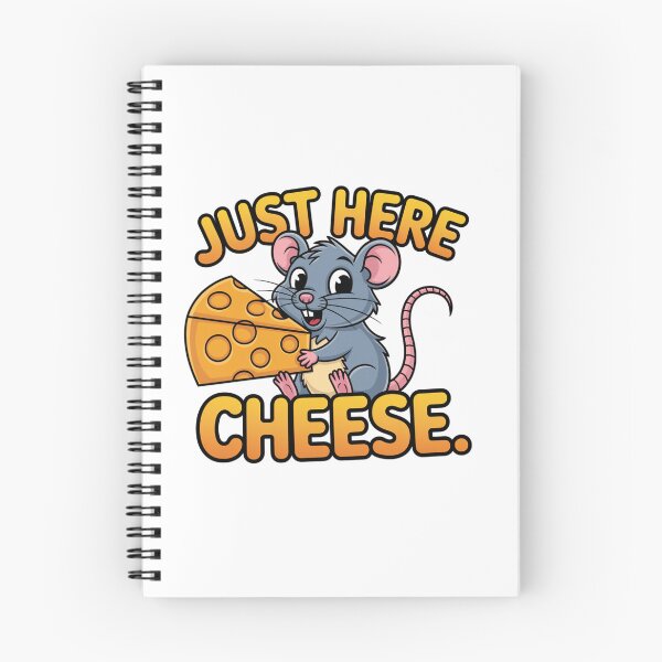 Item preview, Just Here for the Cheese Funny Rat T-Shirt designed and sold by Muzgle.