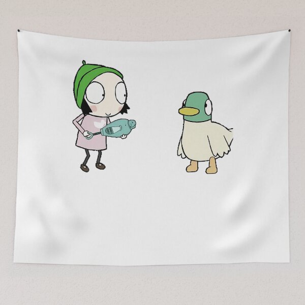 Item preview, Little and Pet Cartoon Duck Her Girl Vintage Cute Friend designed and sold by WittEstella86.