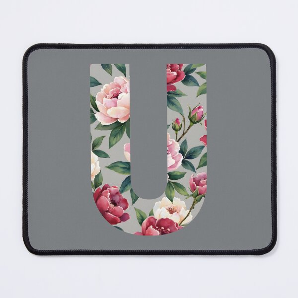 Item preview, Vintage Floral Letter U Monogram designed and sold by rustyroofco.