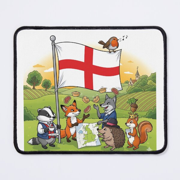 Item preview, English flag with animals designed and sold by Barnsey.