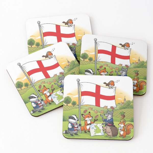 Item preview, English flag with animals designed and sold by Barnsey.