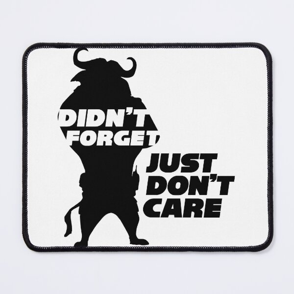 Item preview, Didn't Forget Just Don't Care T-Shirt designed and sold by Scroodly-Doodle.