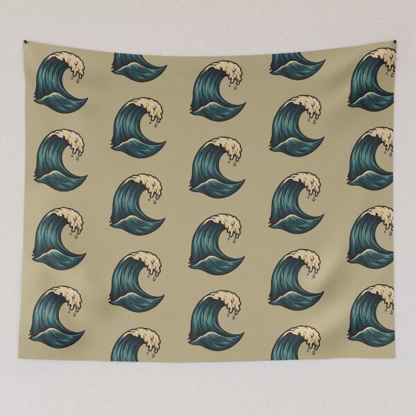 Item preview, Vintage Ocean Wave Illustration designed and sold by NoRestDesigns.