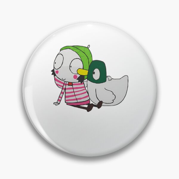 Item preview, Her Cute Girl Cartoon Friend Vintage Little Pet Duck and designed and sold by WittEstella86.