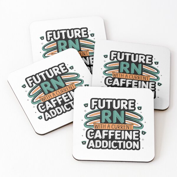 Item preview,  Future RN with a Caffeine Addiction | Funny Student Nurse Coffee designed and sold by CuteDesignables.
