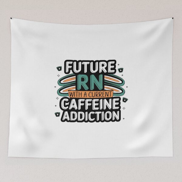 Item preview,  Future RN with a Caffeine Addiction | Funny Student Nurse Coffee designed and sold by CuteDesignables.