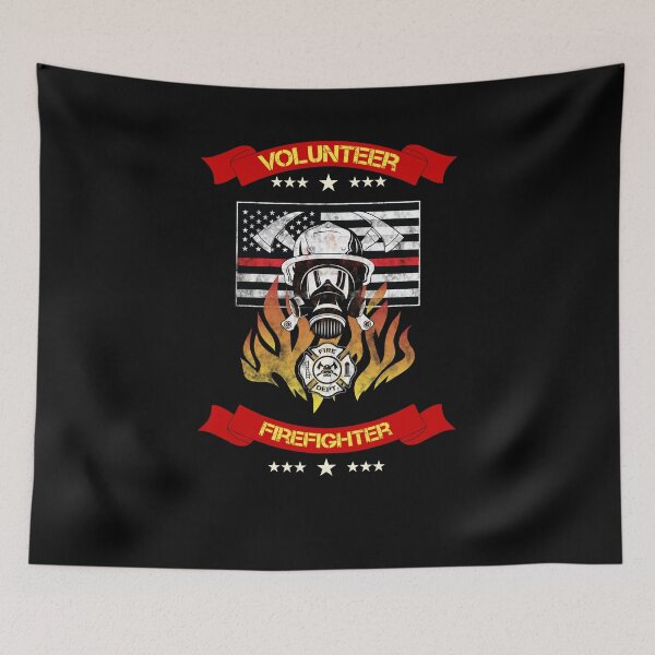 Item preview, Thin Red Line Firefighter Firefighters Professional Hero Volunteers designed and sold by Basti09.