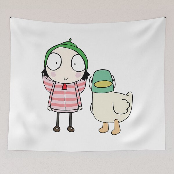 Item preview, Little Pet Her Cartoon Vintage Girl Friend and Duck Cute designed and sold by WittEstella86.