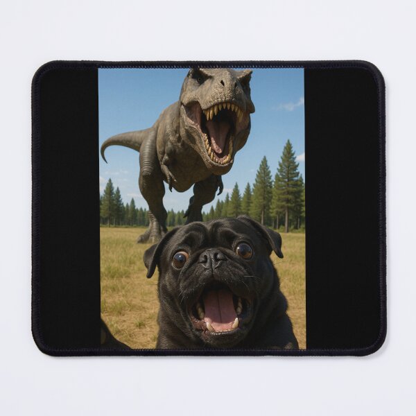 Item preview, Funny Black Pug Dinosaur Trex Animal Lover Boys Girls Kids designed and sold by rafaeltto.