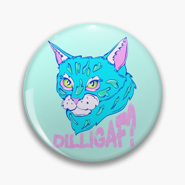 Item preview, feisty cat - spicy cat - dilligaf? - unimpressed blue cat designed and sold by crestfallenmermaid.