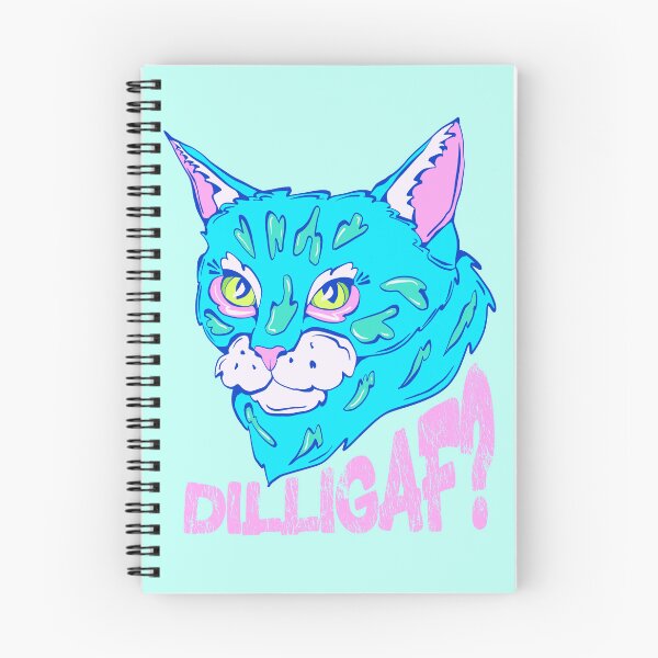 Item preview, feisty cat - spicy cat - dilligaf? - unimpressed blue cat designed and sold by crestfallenmermaid.
