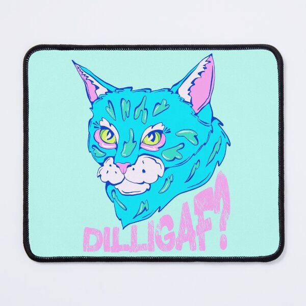 Item preview, feisty cat - spicy cat - dilligaf? - unimpressed blue cat designed and sold by crestfallenmermaid.