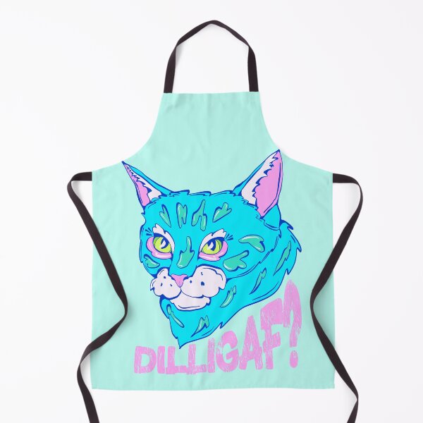 Item preview, feisty cat - spicy cat - dilligaf? - unimpressed blue cat designed and sold by crestfallenmermaid.