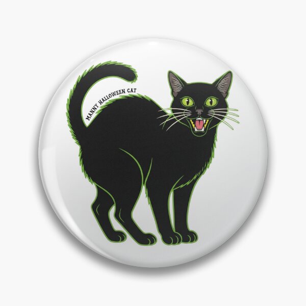 Item preview, Vintage Black Cat • Manny Halloween Cat designed and sold by MannyShop.