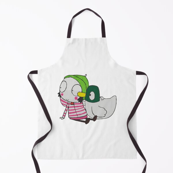 Item preview, Vintage Cute Girl Cartoon and Pet Duck Her Friend Little designed and sold by WittEstella86.