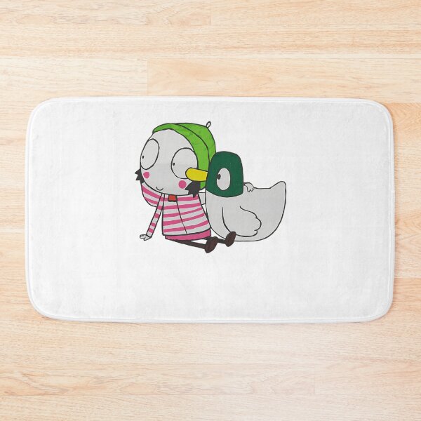 Item preview, Vintage Cute Girl Cartoon and Pet Duck Her Friend Little designed and sold by WittEstella86.