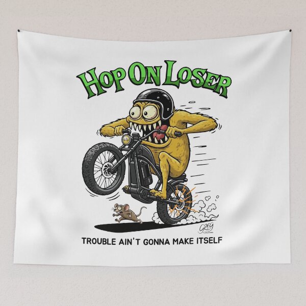 Item preview, Hop On Loser, Funny Monster E-Bike designed and sold by Automotive Art by Greg.