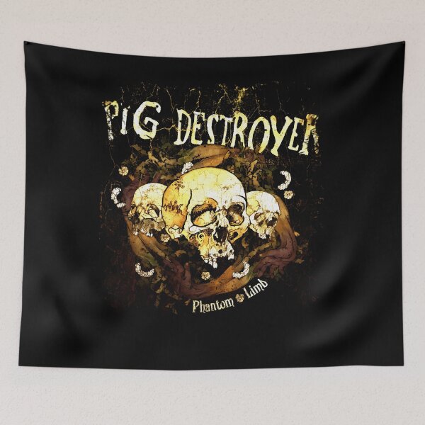 Item preview, Retro Photo And Man Three Skull Cute Gift Cool Retro Pig Destroyer designed and sold by CherylRuff.
