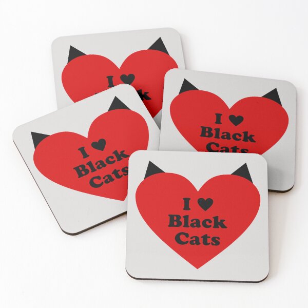 Item preview, I Heart Black Cats • I Love Black Cats designed and sold by MannyShop.