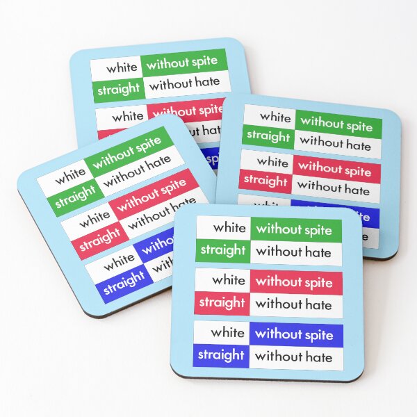 Item preview, white without spite, straight without hate, multicolor version designed and sold by mntimg.