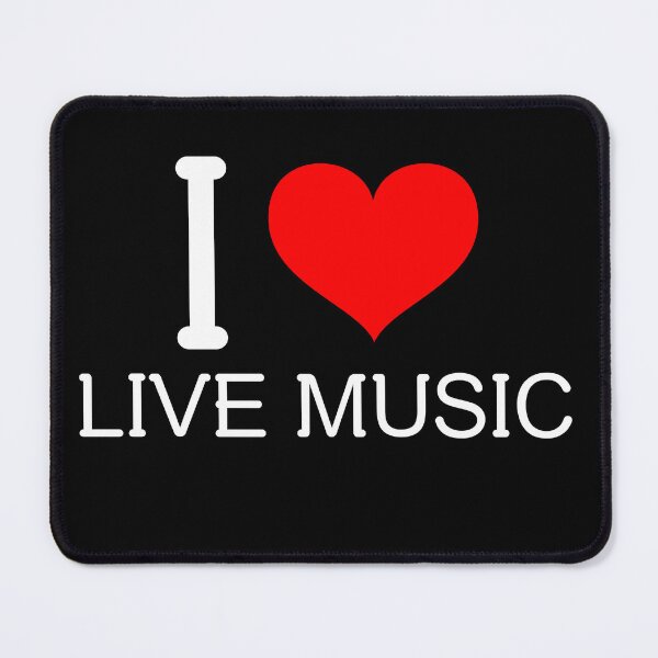 Item preview, I Love Live Music Acoustic Musician Tee designed and sold by Hintotees.