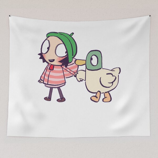Item preview, Little Cartoon Duck Her and Cute Girl Vintage Friend Pet designed and sold by WittEstella86.