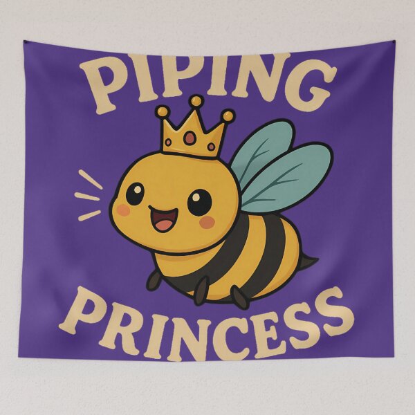 Item preview, Piping Princess – Cute Queen Bee Signal for Beekeepers designed and sold by jglobal360.