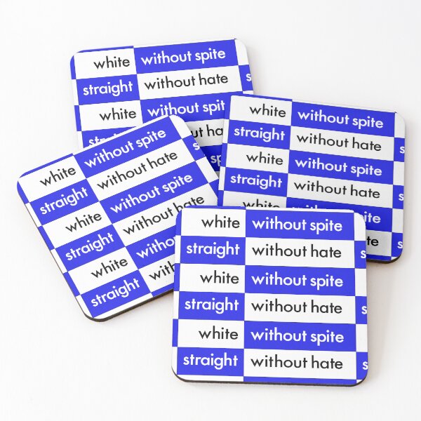Item preview, white without spite, straight without hate, blue version designed and sold by mntimg.