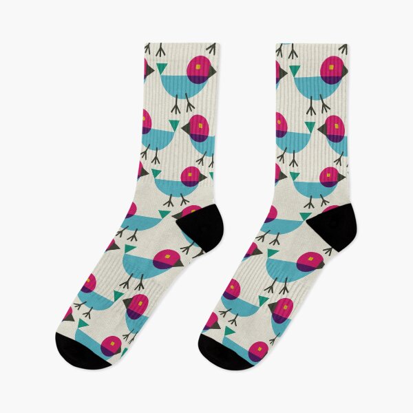 Item preview, Retro Sweet Little Birds Pattern designed and sold by Farissa Designs.