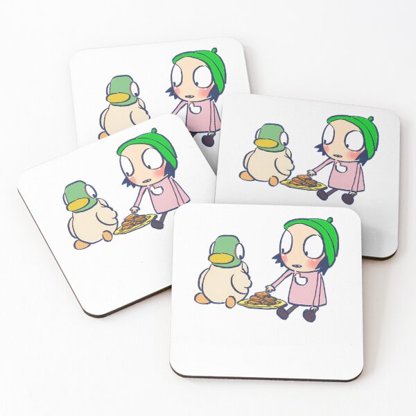 Item preview, Cute Little Girl Vintage Duck Her Pet and Cartoon Friend designed and sold by WittEstella86.