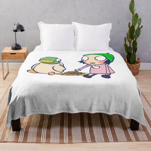 Item preview, Cute Little Girl Vintage Duck Her Pet and Cartoon Friend designed and sold by WittEstella86.