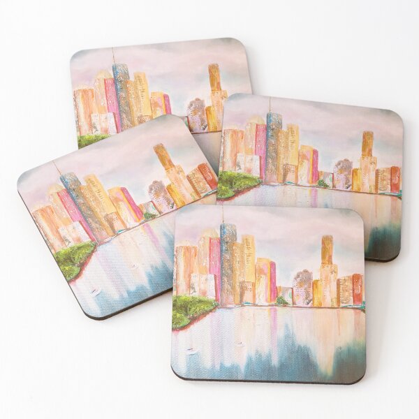 Item preview, Brisbane City skyscape designed and sold by Zulieka.