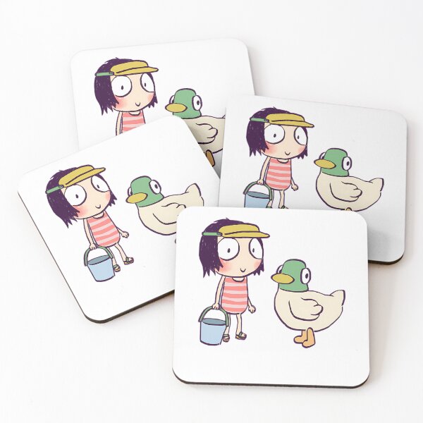 Item preview, Vintage Friend Little Girl Her Pet Cute and Duck Cartoon designed and sold by WittEstella86.