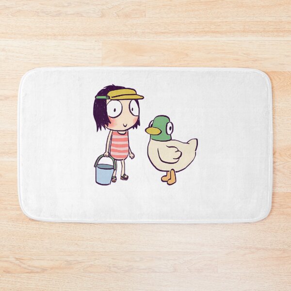 Item preview, Vintage Friend Little Girl Her Pet Cute and Duck Cartoon designed and sold by WittEstella86.