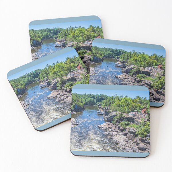 Item preview, St. Croix River with Taylors Falls Queen and Taylors Falls Princess Riverboats with River Rock Patio designed and sold by LINDA MCKUSICK.