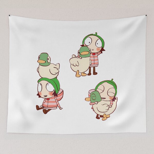 Item preview, Vintage Friend Pet Girl Cute Little Cartoon and Duck Her designed and sold by WittEstella86.