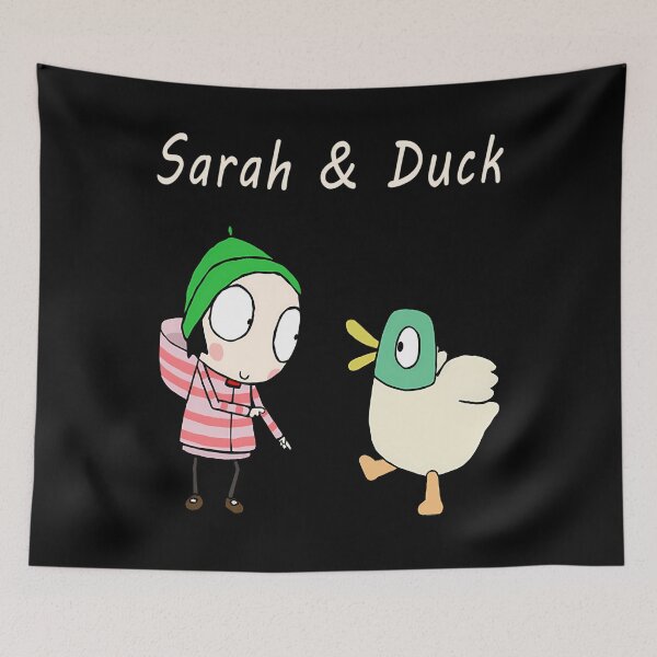 Item preview, Vintage Cartoon Friend and Duck Pet Cute Girl Little Her designed and sold by WittEstella86.