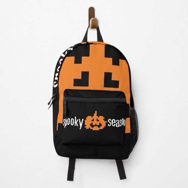 Item preview, spooky boo season with pixel pumpkin Halloween designed and sold by storieslanguage.