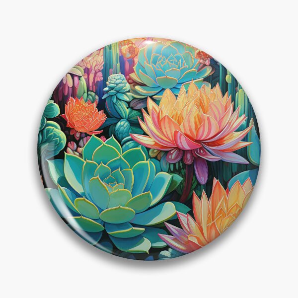 Item preview, Fantasy Succulents And Colorful Cactus Garden Exotic Art designed and sold by DEC02.