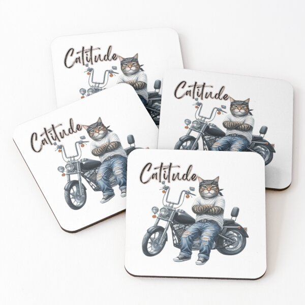 Item preview, Cool Cat Attitude Motorcycle Tee - Unisex Jersey T-Shirt, Cat Lover Gift, Biker Shirt, Funny Pet Apparel, Casual Wear designed and sold by Myrtle Rose Designs.