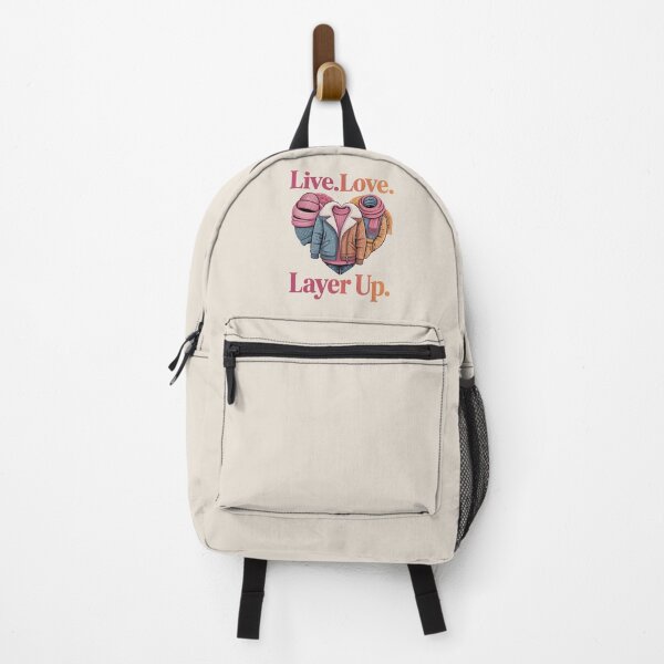 Item preview, Live Love Layer Up – Cozy Winter Fashion Quote designed and sold by Jollys-ArtShop.