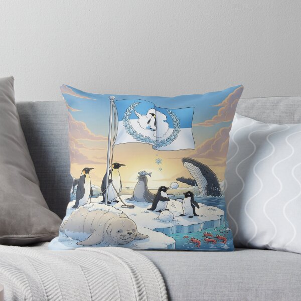 Item preview, Antartica Flag with Animals designed and sold by Barnsey.