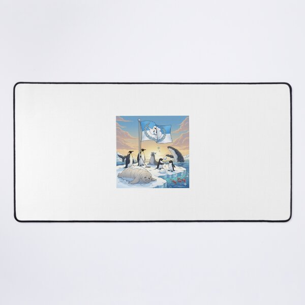 Item preview, Antartica Flag with Animals designed and sold by Barnsey.