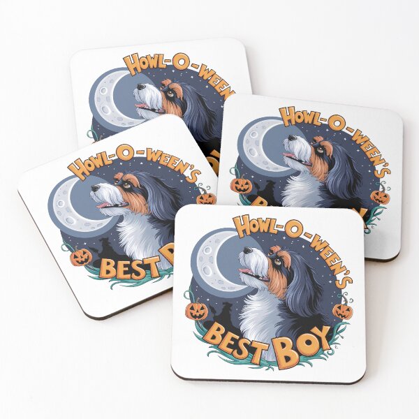 Item preview, Howl-o-ween’s Best Boy | Funny Halloween Bernedoodle Dog Lover designed and sold by CuteDesignables.