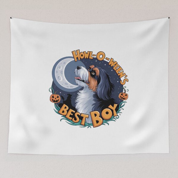 Item preview, Howl-o-ween’s Best Boy | Funny Halloween Bernedoodle Dog Lover designed and sold by CuteDesignables.