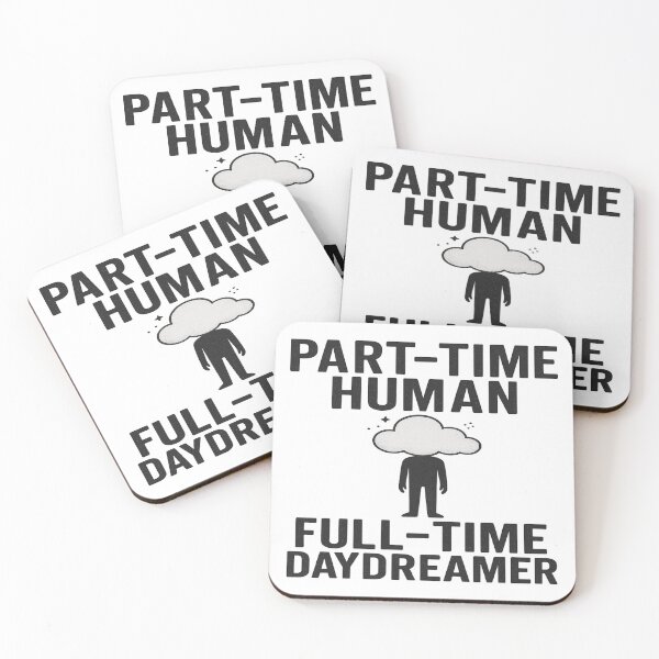 Item preview, Part-Time Human Full-Time Daydreamer T-Shirt – Funny Introvert Aesthetic Tee designed and sold by POD DYNASTY | Original Print On Demand T-Shirt Graphics.