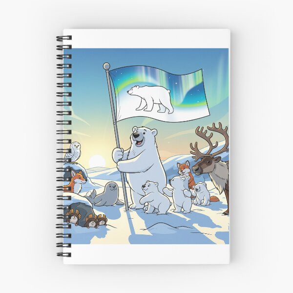 Item preview, Arctic Flag with Animals designed and sold by Barnsey.
