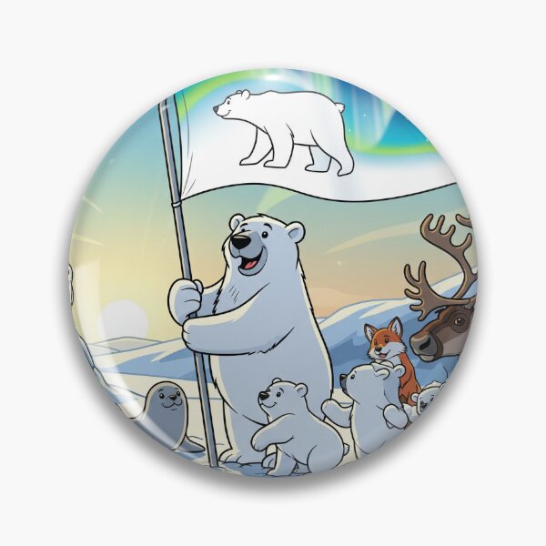 Item preview, Arctic Flag with Animals designed and sold by Barnsey.