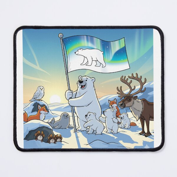 Item preview, Arctic Flag with Animals designed and sold by Barnsey.